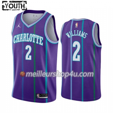 Maillot Basket Enfant Charlotte Hornets Marvin Williams 2 2019-20 Jordan Brand Hardwood Classics Swingman